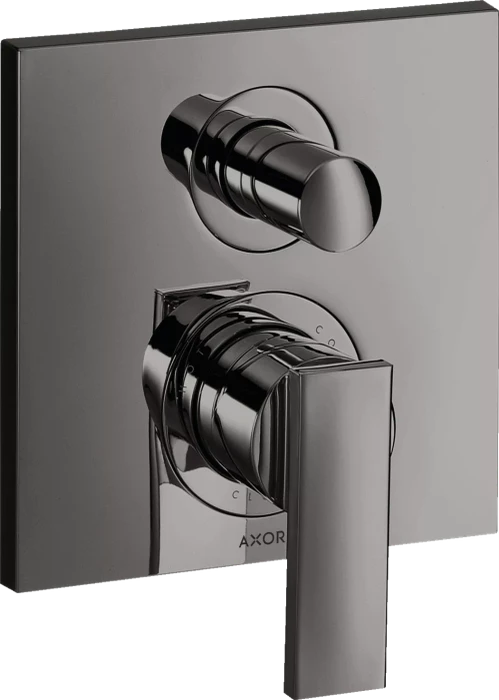 Hansgrohe Axor Citterio Einhebel-Wannenmischer mit integrierter Sicherungskombination polished black chrome