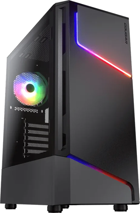 Cougar MX360 RGB, schwarz, Glasfenster