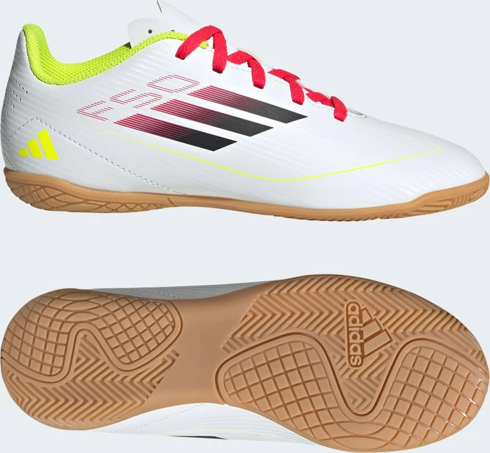 adidas F50 Club IN ftwr white/core black/solar yellow (Junior)