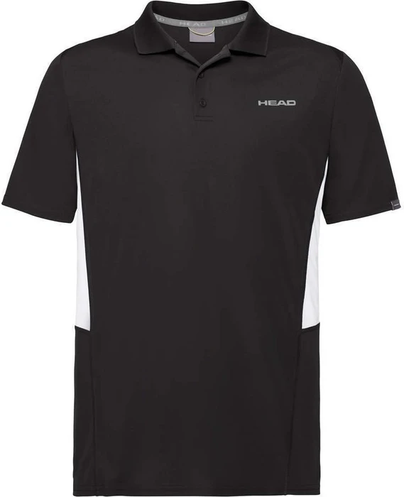Head Club Tech Poloshirt kurzarm schwarz (Herren)