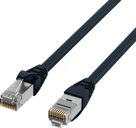 EFB Elektronik TPE Superflex Industrial-Patchkabel, Cat6a, S/FTP, RJ-45/RJ-45, 5m, schwarz