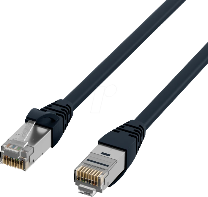 EFB Elektronik TPE Superflex Industrial-Patchkabel, Cat6a, S/FTP, RJ-45/RJ-45, 5m, schwarz