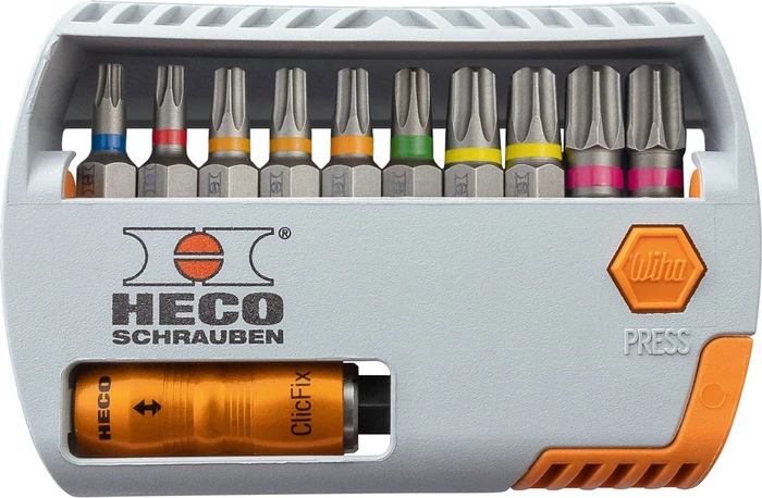 HECO Wiha Bit-Selector Bitbox Heco-Drive Bitset, 11-tlg.