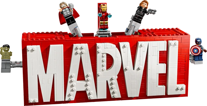 LEGO Marvel Super Heroes Spielset - MARVEL Logo & Minifiguren