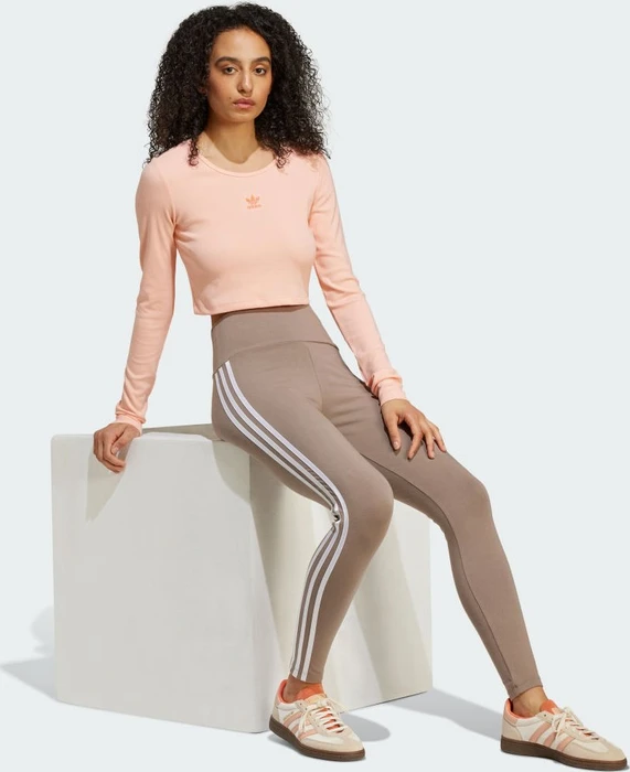 adidas 3-Streifen Hose lang trace brown (Damen)