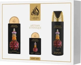 Lattafa Pride Artisan Ethnique EdP 100ml + EdP 20ml + Deo Spray 200ml Duftset