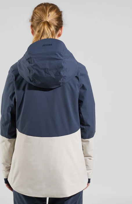 Odlo Bluebird S-Thermic Skijacke silver cloud/india ink (Damen)