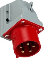 PCE Wandgerätestecker 32A 5p 6h IP44 Turbo Twist