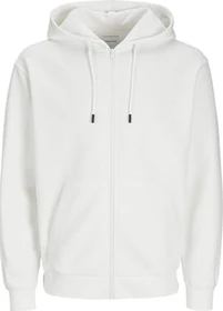 Jack & Jones Einfarbig Zip Hoodie cloud dancer (Herren)