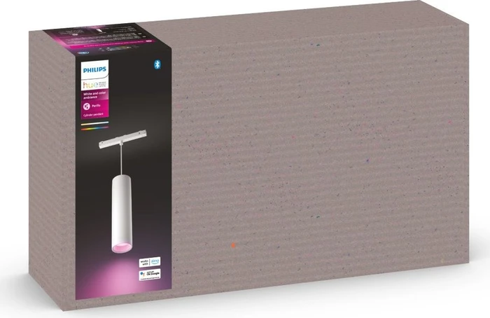 Philips Hue White and Color Ambiance Perifo Schienensystem Zylinder-Pendelleuchte 5.2W weiß