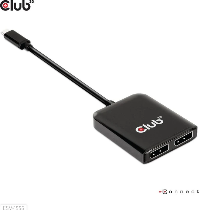 Club 3D USB-C auf Dual DisplayPort Adapter, USB-C 3.1 [Stecker]