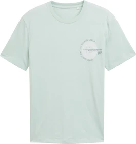Tom Tailor Basic mit Logo-Print T-Shirt kurzarm sea foam (Herren)