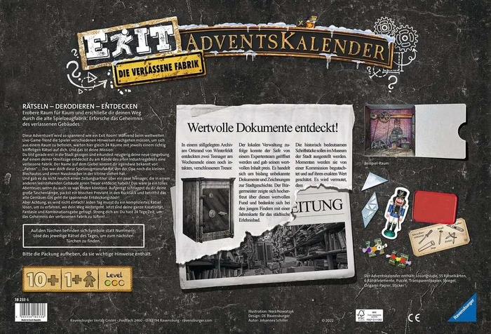 Ravensburger Exit Adventskalender Die verlassene Fabrik