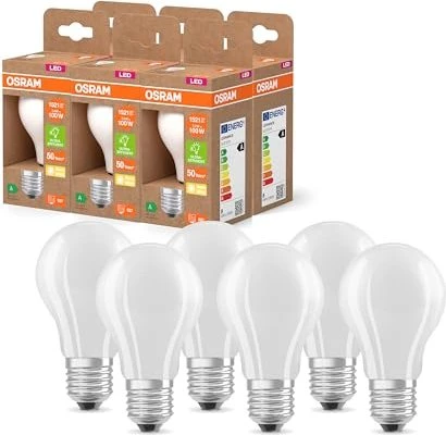 Osram Ledvance LED Classic A 100 Filament 7.2W/827 E27 Frosted, 6 Stück