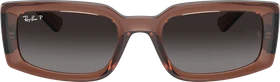 Ray-Ban Kiliane Bio Based poliert braun transparent/grau