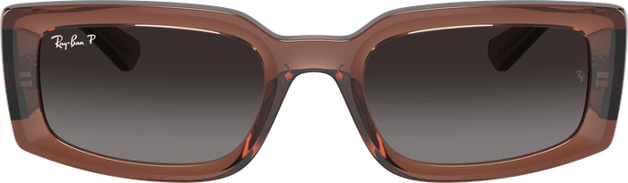 Ray-Ban Kiliane Bio Based poliert braun transparent/grau
