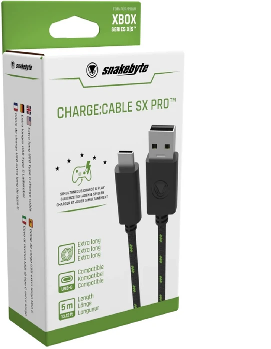 Snakebyte Charge:Cable SX Pro Ladekabel 5m (Xbox SX)
