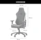Anda Seat Luna RGB Premium Gamingstuhl, schwarz Vorschaubild