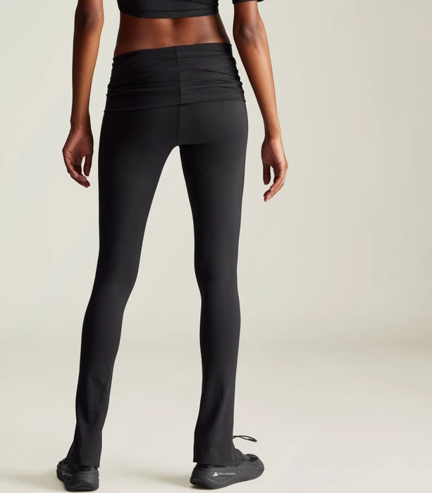 adidas by Stella McCartney TrueStrength Splitcuff Hose lang schwarz (Damen)