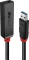 Lindy USB 3.0 aktives Verlängerungskabel Slim schwarz, USB-A [Stecker] auf USB-A [Buchse], 3m Vorschaubild