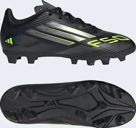 adidas F50 Club core black/iron metallic/lucid lemon (Junior)