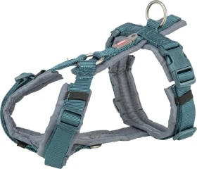 Trixie Premium Trekking Geschirr, M, Petrol/Grafit