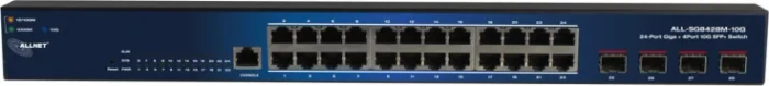 Allnet SG84 Rackmount Gigabit Smart Switch, 24x RJ-45, 4x SFP+