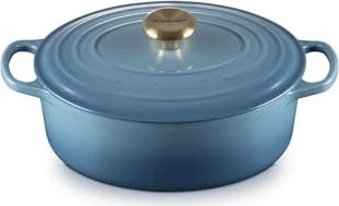 Le Creuset Signature Gusseisen Bräter oval 27cm 4.1l chambray