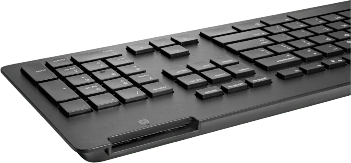 HP Business Slim v2 Smartcard Keyboard, schwarz, mit Copilot-Taste, USB, CH