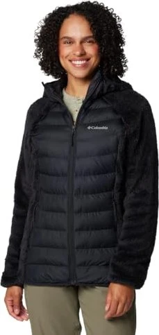 Columbia Powder Lite II Sherpa Hybrid Jacke schwarz (Damen)