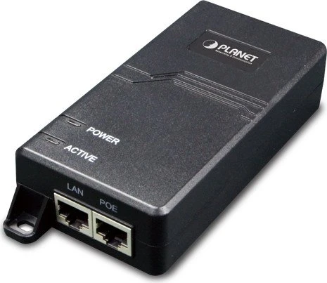 Planet Wallmount Gigabit PoE-Injektor, 2x RJ-45, 30W PoE+