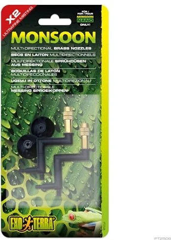 Exo Terra Monsoon Brass Nozzles, für Monsoon Nano Beregnungssystem, 2 Stück