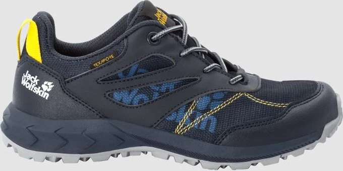 Jack Wolfskin Woodland Texapore Low dark blue/yellow (Junior)