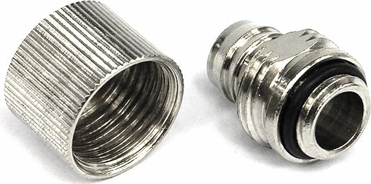 Aquatuning Schlauchanschluss, G1/4" auf 13/10mm, silber vernickelt