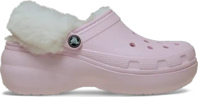 Crocs Classic Platform Fuzz Lined pink milk (Damen)