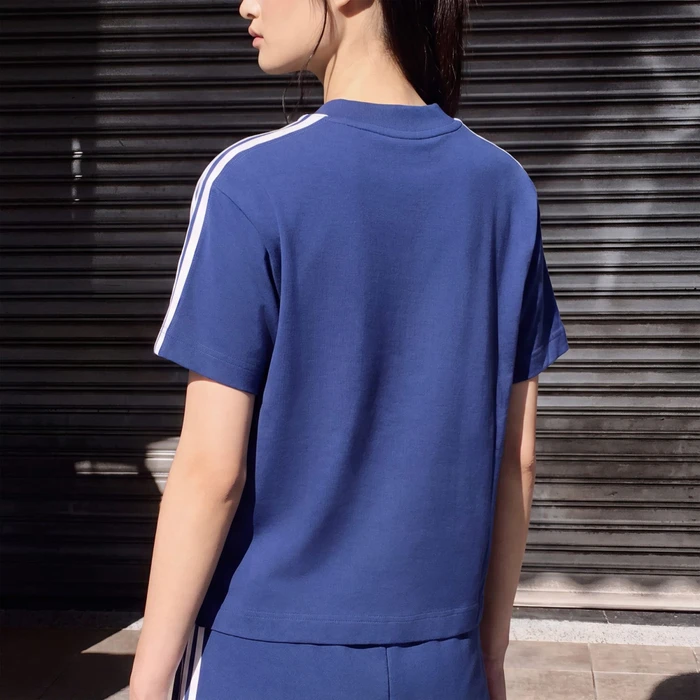 adidas Kit T-Shirt kurzarm dark blue/off white (Damen)