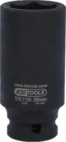KS Tools Außensechskant Steckschlüssel 1/2", 26x78mm