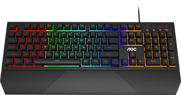 AOC Gaming GK200, LEDs RGB, schwarz, USB, UK