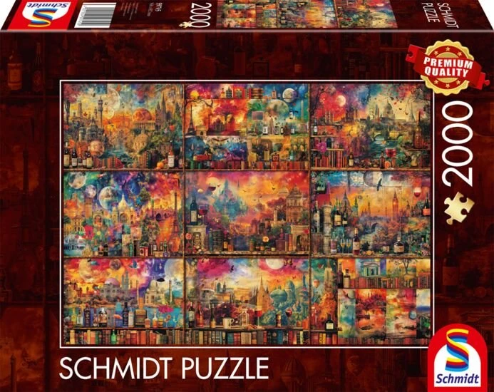 Schmidt Spiele Genussvolle Auszeit: auf Reisen mit Büchern und Wein