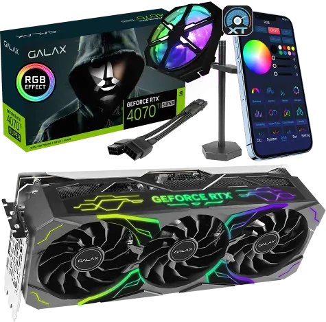 KFA2 GeForce RTX 4070 Ti SUPER SG Plus (1-Click OC), 16GB GDDR6X, HDMI, 3x DP
