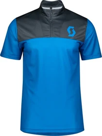 Scott Trail Flow Zip Trikot kurzarm skydive blue/nightfall blue (Herren)