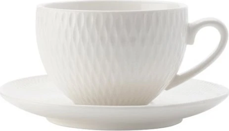 Maxwell & Williams Diamonds Espressotasse mit Untertasse, 2-tlg.