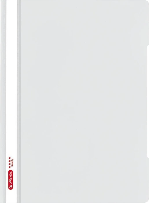 Herlitz Schnellhefter Kunststoff, A4, grau