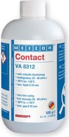 Weicon Contact VA 8312 Cyanacrylat, niedrigviskoser Klebstoff mit sehr schneller Aushärtung, 500g