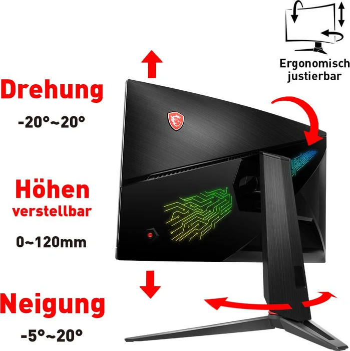 MSI Optix MPG27CQ, 2 Jahre Garantie, 27"