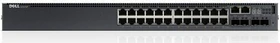 Dell EMC Networking N Series PowerSwitch N3000E Rackmount Gigabit Managed Stacking Switch, 22x RJ-45, 2x RJ-45/SFP, 2x SFP+, UPoE (N3024P/210-ABOF)