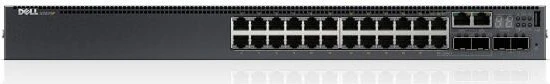 Dell EMC Networking N Series PowerSwitch N3000E Rackmount Gigabit Managed Stacking Switch, 22x RJ-45, 2x RJ-45/SFP, 2x SFP+, UPoE