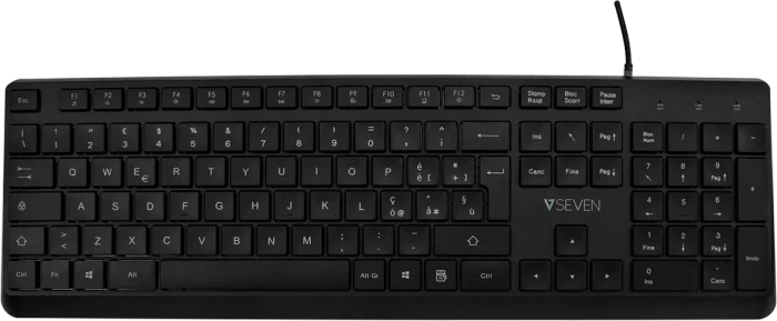 V7 KU350 Pro Tastatur, schwarz, USB, IT