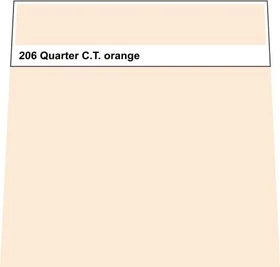 LEE Filters 206 Quarter C.T. Orange (Verschiedene Formate)