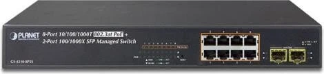 Planet GS-4210 Desktop Gigabit Managed Switch, 8x RJ-45, 2x SFP, 120W PoE+